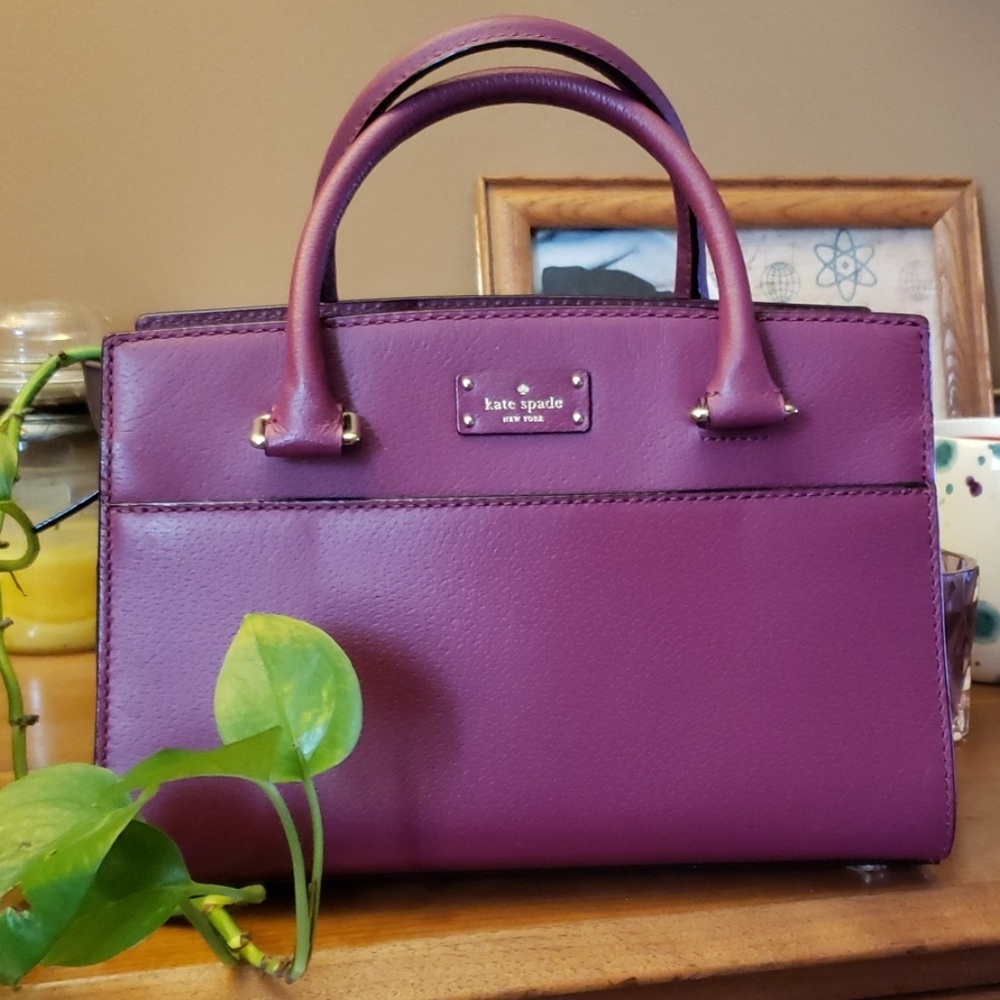 NWOT Kate Spade Purple Satchel/CB Bag